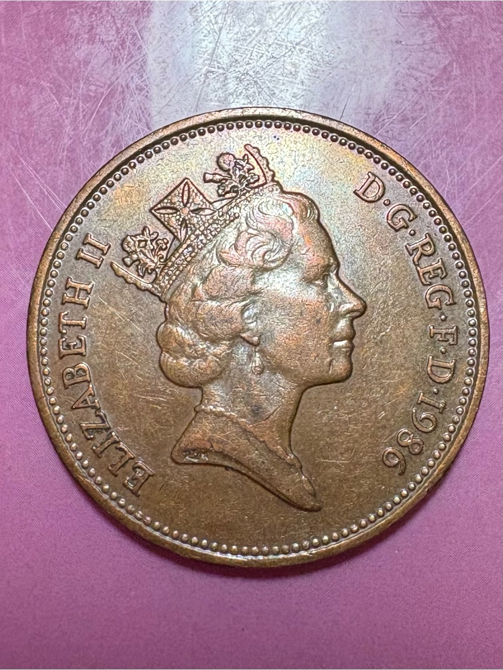 Copper Decorative Coin Accent - Classic Round Home Accent